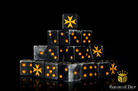 Knight Templars 4 Gold on Black Dice