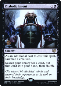 Diabolic Intent [The Brothers' War Prerelease Promos]