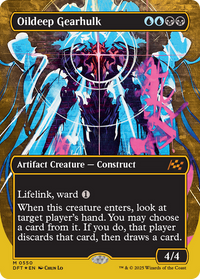 Oildeep Gearhulk -  (Borderless) Foil (DFT-550) - Aetherdrift
