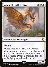 Ancient Gold Dragon [Commander Legends: Battle for Baldur's Gate]