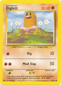 Diglett 047  Base Set - Common