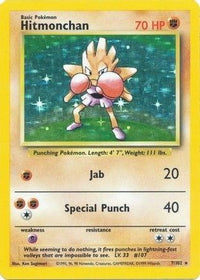 Hitmonchan 007  - Holofoil Base Set - Holo Rare