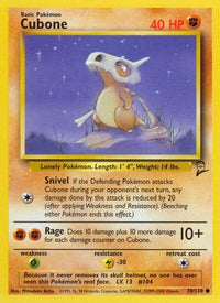 Cubone 070  Base Set 2 - Common