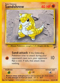 Sandshrew 091  Base Set 2 - Common