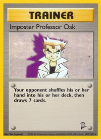 Imposter Professor Oak 102  Base Set 2 - Rare