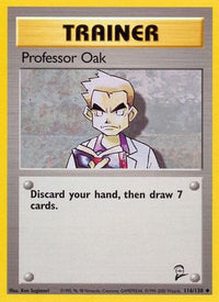 Professor Oak 116  Base Set 2 - Uncommon
