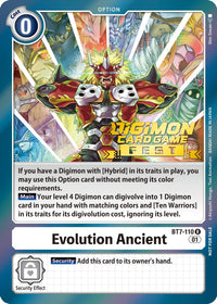 Evolution Ancient [BT7-110] (Digimon Card Game Fest 2022) [Next Adventure Promos]