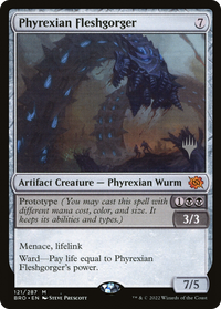 Phyrexian Fleshgorger (Promo Pack) [The Brothers' War Promos]