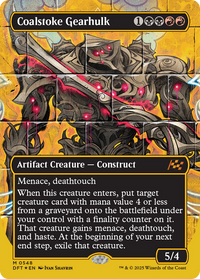 Coalstoke Gearhulk -  (Borderless) Foil (DFT-548) - Aetherdrift