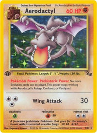 Aerodactyl (001/62) [Fossil] 1st Edition Holofoil - Holo Rare