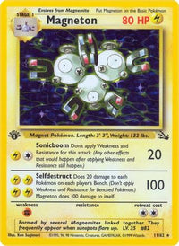 Magneton (11) (11) 011  Fossil - Holo Rare