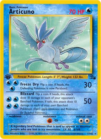 Articuno (017/62) [Fossil] 1st Edition - Rare
