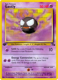 Gastly (033/62) [Fossil] 1st Edition - Uncommon