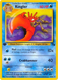 Kingler 038  - Unlimited Fossil - Uncommon