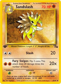 Sandslash 041  - Unlimited Fossil - Uncommon