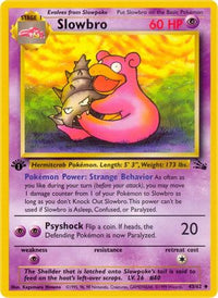 Slowbro 043  - 1st Edition Fossil - Uncommon