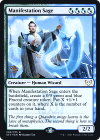 Manifestation Sage [Strixhaven: School of Mages Prerelease Promos]