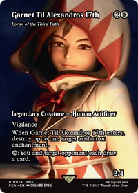 Garnet Til Alexandros 17th - Loran of the Third Path (Showcase) -  / Garnet Til Alexandros 17th (Borderless) Foil (FCA-024) - FINAL FANTASY: Through the Ages