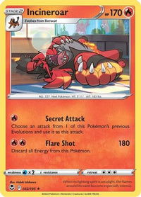 Incineroar 032  SWSH12 Silver Tempest - Rare