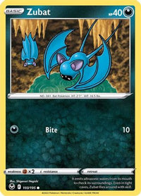 Zubat 103  SWSH12 Silver Tempest - Common