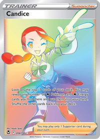 Candice (Secret) 204  - Holofoil SWSH12 Silver Tempest - Secret Rare