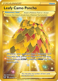 Leafy Camo Poncho (Secret) 214  - Holofoil SWSH12 Silver Tempest - Secret Rare