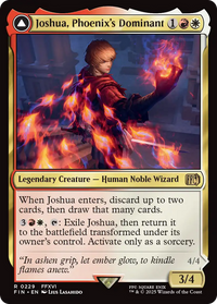 Joshua, Phoenix's Dominant // Phoenix, Warden of Fire - Foil (FIN-229) - FINAL FANTASY