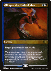 Glimpse the Unthinkable (Foil Etched) -  Foil (2X2-500) - Double Masters 2022