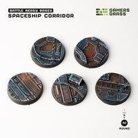 Battle Ready Bases: Spaceship Corridor- Round 40mm (x5)