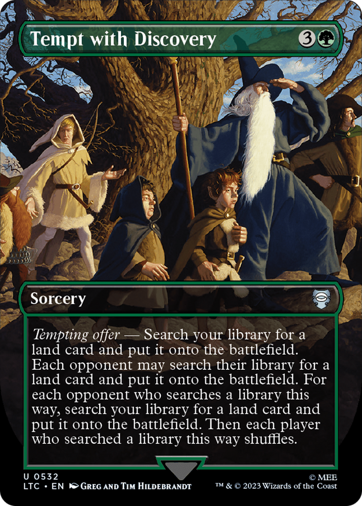 Tempt with Discovery (Borderless) [The Lord of the Rings: Tales of Middle-Earth Commander]