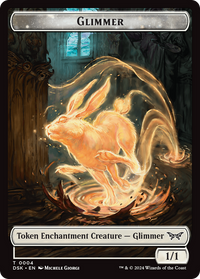 Glimmer Token -  (DSK-004) - Duskmourn: House of Horror Tokens