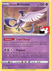 Galarian Articuno 063/203  Prize Pack Series Cards - Rare