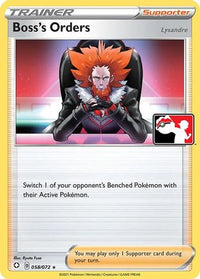 Boss's Orders - 058/072/072  Prize Pack Series Cards - Rare