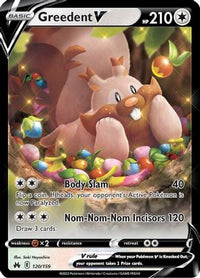 Greedent V 120  - Holofoil Crown Zenith - Ultra Rare