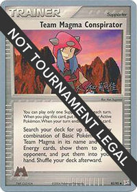 Team Magma Conspirator - 2004 (Tsuguyoshi Yamato) 082  World Championship Decks - Uncommon