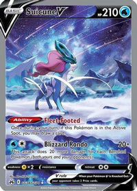 Suicune V GG38  - Holofoil Crown Zenith Galarian Gallery - Ultra Rare