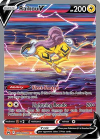 Raikou V GG41  - Holofoil Crown Zenith Galarian Gallery - Ultra Rare