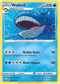 Wailord 032  Crown Zenith - Rare