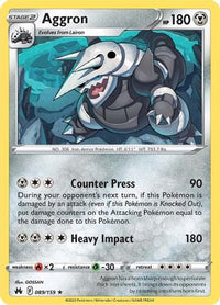 Aggron 089  - Holofoil Crown Zenith - Holo Rare