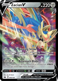 Zacian V 095  - Holofoil Crown Zenith - Ultra Rare