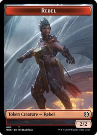Rebel // Goblin Double-sided Token (ONC-) - Commander: Phyrexia: All Will Be One