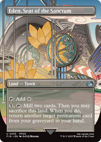 Eden, Seat of the Sanctum -  (Borderless) Foil (FIN-355) - FINAL FANTASY