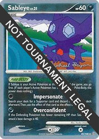 Sableye - 2010 (Mychael Bryan) 048  World Championship Decks - Uncommon