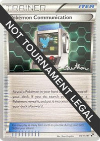Pokemon Communication - 2011 (Ross Cawthon) 099  World Championship Decks - Uncommon