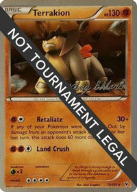 Terrakion - 2012 (Zachary Bokhari) 073  World Championship Decks - Rare