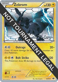 Zekrom - 2012 (Chase Moloney) 050  World Championship Decks - Rare