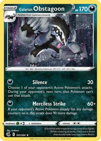 Galarian Obstagoon (Cosmos Holo) 161  - Holofoil Miscellaneous Cards & Products - Holo Rare