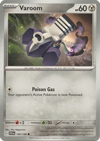 Varoom 140/198  SV01 Scarlet & Violet Base Set - Common