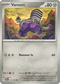 Varoom 141/198  SV01 Scarlet & Violet Base Set - Common