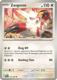 Zangoose 147/198  SV01 Scarlet & Violet Base Set - Uncommon